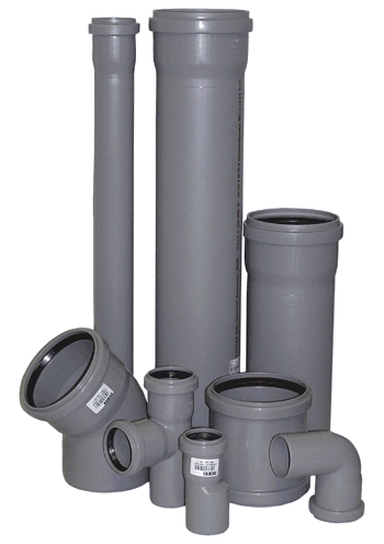 Труби, що використовуються для прокладки внутрішньої каналізаційної системи